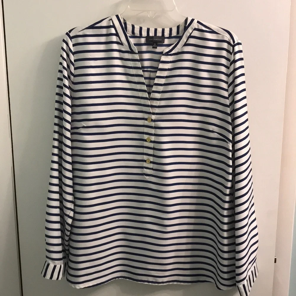 The Limited Striped Blouse - Picture 1 of 7